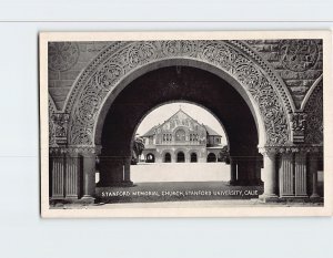 Postcard Stanford Chapel Stanford University Palo Alto California USA