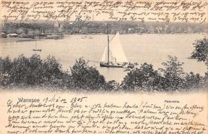 Wannsee Germany Scenic View River Antique Postcard J55399