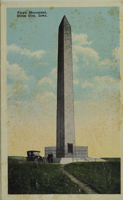 C.1910 Floyd Monument, Sioux City, Iowa. Vintage Postcard P52 