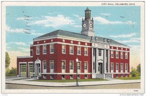 City Hall  , Delaware , Ohio , PU-1940