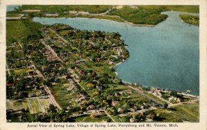 MI - Spring Lake, Ferrysburg and Mt Vernon Aerial View