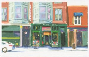 Bicycle at Myopic Books Chicago Illionois Shop Bookstore Oil Painting Postcard