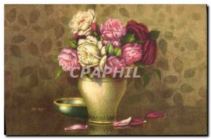 Old Postcard Flowers