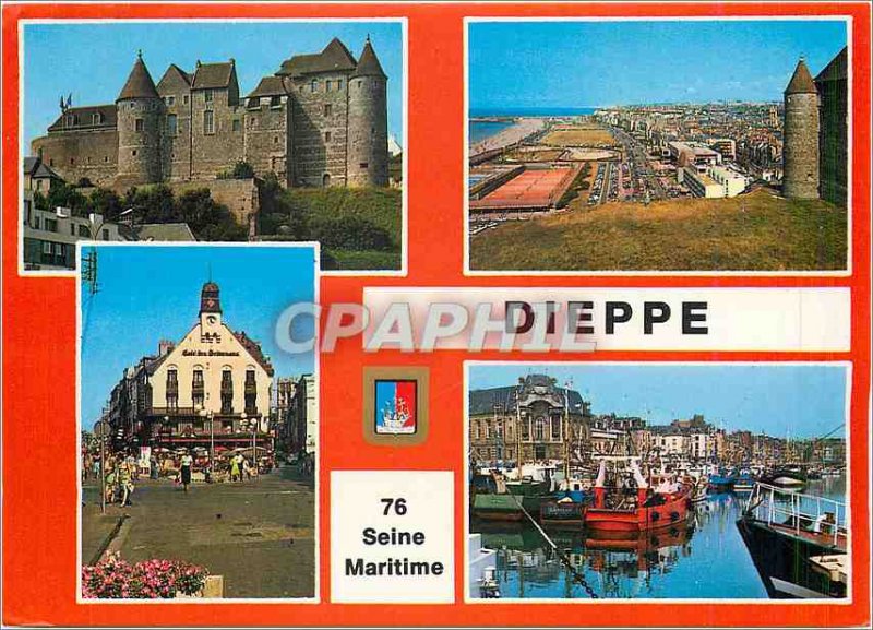 Modern Postcard Dieppe Seine Maritime Chateau La Plage Beach of the Well Stre...