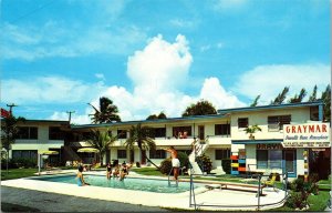 Vtg Fort Lauderdale Florida FL The Graymar Apartments Hotel Rooms 1950s Postcard