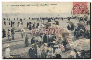 Old Postcard surroundings Royan Pontaillac Beach Corner 5 hours