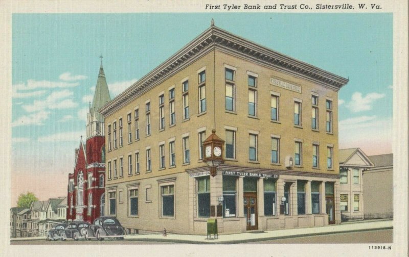 SISTERVILLE , West Virginia, 1910s ; First Tyler Bank & Trust Co.