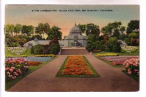 The Conservatorty, Golden Gate Park, San Francisco, California, Used 1943