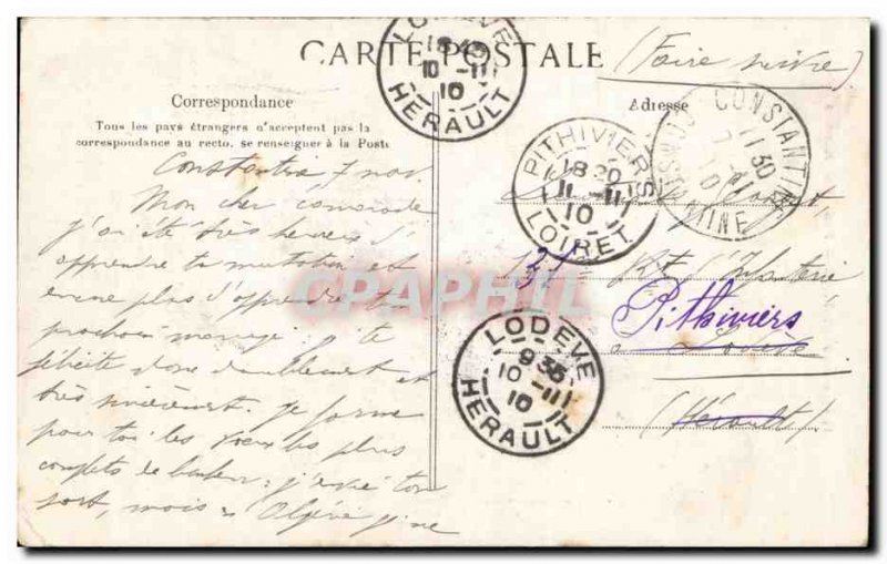 Algeria Constantine Old Postcard Bridge El Kantara