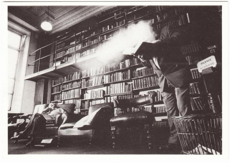 Dusty Book in a London Library Modern Postcard