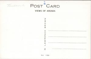 Post Office Arusha Tanzania Africa Unused G. Lawrence Brown RPPC Postcard F7