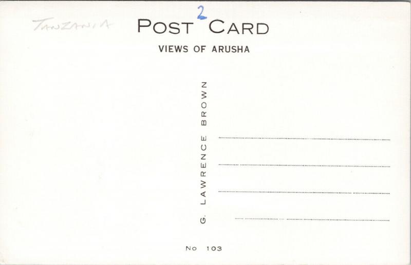 Post Office Arusha Tanzania Africa Unused G. Lawrence Brown RPPC Postcard F7