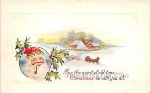 Santa Claus Christmas Postal Used Unknown 