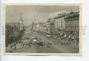 435812 1955 Leningrad Nevsky Prospect buses cars trolleybus Lenfotohudozhnik