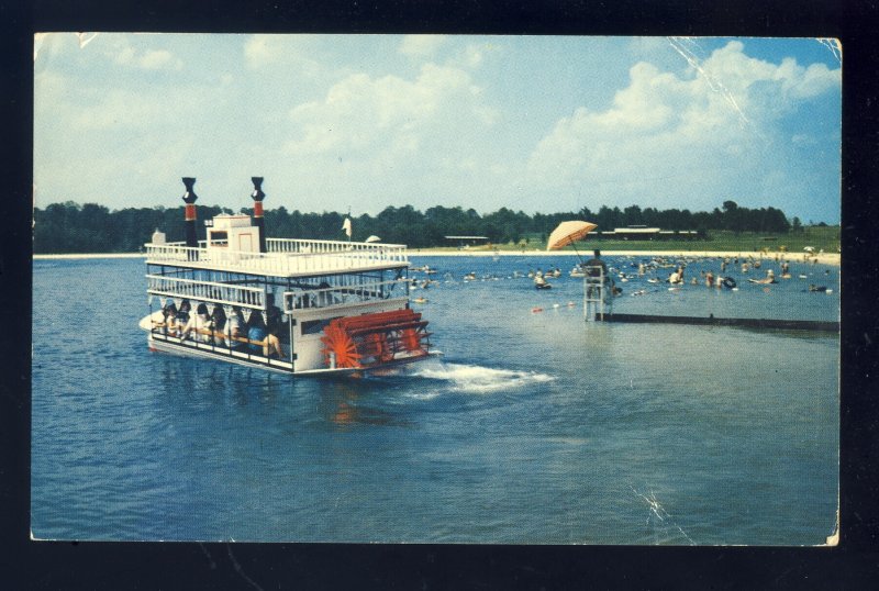 Pine Mountain, Georgia/GA Postcard, Mississippi Riverboat, Ida Cason Gardens