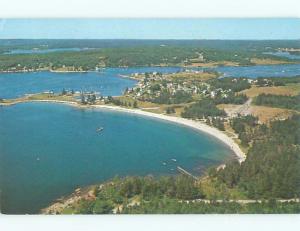 Pre-1980 AERIAL VIEW OF TOWN Pemaquid Beach Maine ME n3279