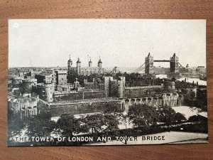 1900s The Tower of London and Bridge UK Prime Minister Quote Postcard Unposted