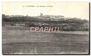 Old Postcard Langres Vue Generale East Coast