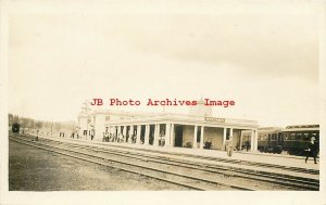 Depot, Arizona, Williams, RPPC, Atchison Topeka & Santa Fe Railroad Station