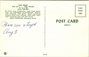 Postcard Elko Motel in Elko, Nevada