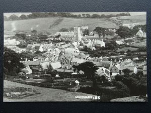 Dorset ABBOTSBURY Panoramic Village View, Church & Allotments - Old RP Postcard