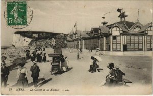 CPA MERS-les-BAINS lE Casino et les Falaises (808030)