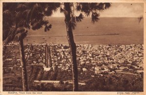 Israel Haifa View from the West vintage postcard B931