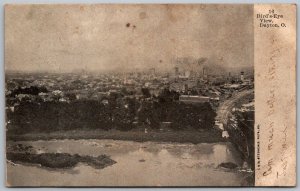 Dayton Ohio 1908 Postcard Birdseye Aerial View