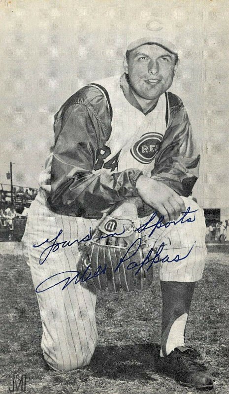 Milt Pappas Cincinnati Reds Baseball  Autograph Advertising Postcard