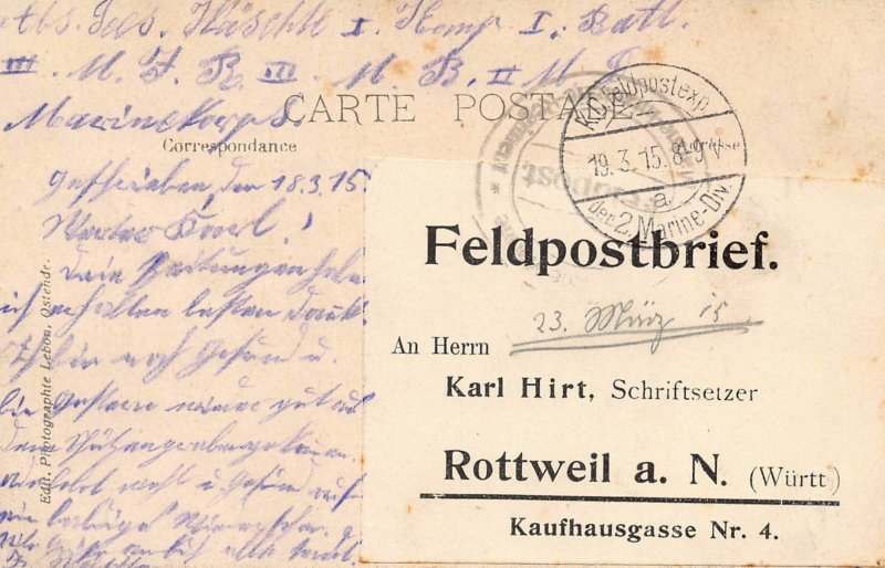 LPD28 Ostende Sortie de la Malle Ship Steamer Postcard