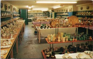 Fort Macleod Alberta Kingston's China Shop English Bone China c1953 Postcard H7