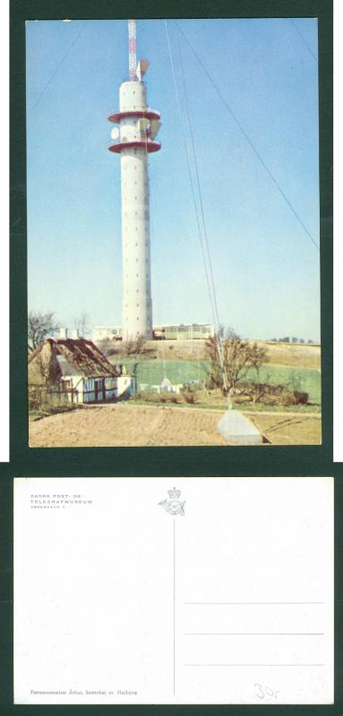 Denmark. Postcard  1960is. Danish Post. TV Tower, Århus