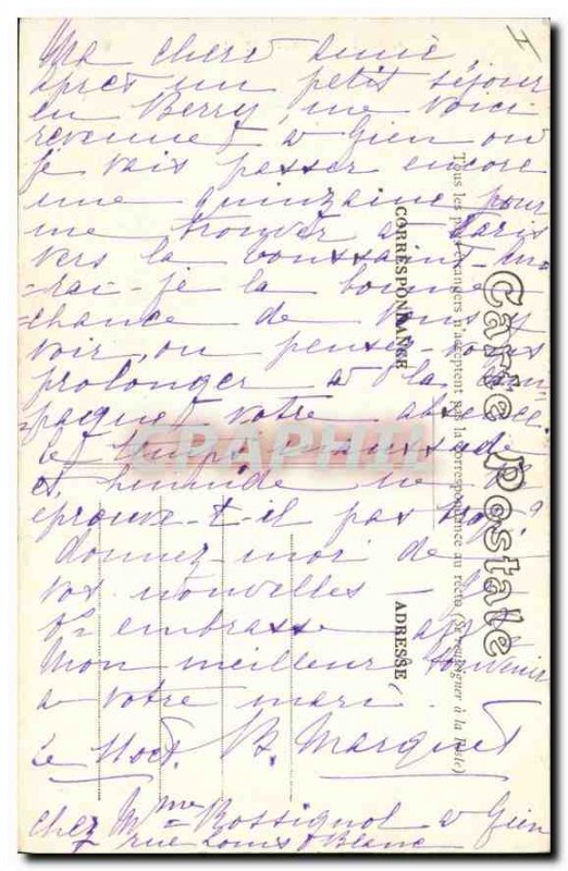 Old Postcard Bourges Cathedral