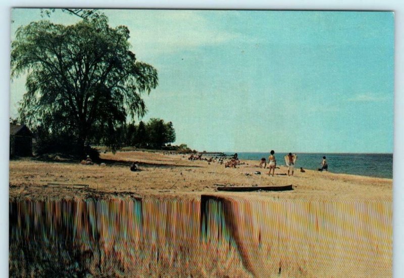 HAMLIN BEACH, New York NY ~ WEST BLUFF Bathing Beach ca 1960s  Postcard