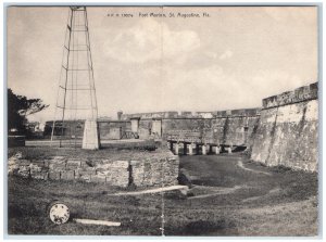 c1905 Fort Marion St. Augustine Florida FL Panorama Fold Out Antique Postcard 