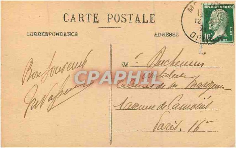 'Old Postcard Mortree Chateau d''O The Court of Honor XVIII Siecle'
