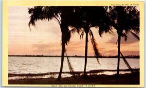 Postcard - Day's End on Florida Coast - Florida