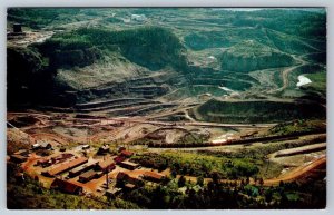 Steep Rock Iron Mine, Atikokan Ontario, Vintage Chrome Aerial View Postcard #2