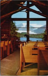 Chapel By The Lake Auke Bay Alaska AK Mendenhall Glacier Vintage Postcard D48