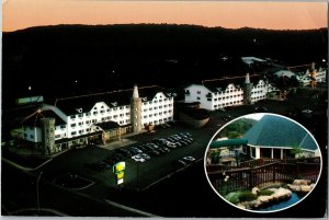 Aerial View The Settle Inn, Thousand HIlls Branson MO Postcard C76