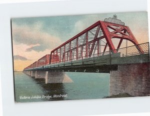 Postcard Victoria Jubilee Bridge Montreal Canada