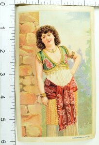 1870's-80's Lovely Ethnic Lady Dickman Jones Co San Francisco Victorian Card F80