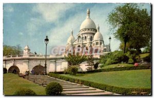 Old Postcard Paris Le Coeur de Montmartre Sacre