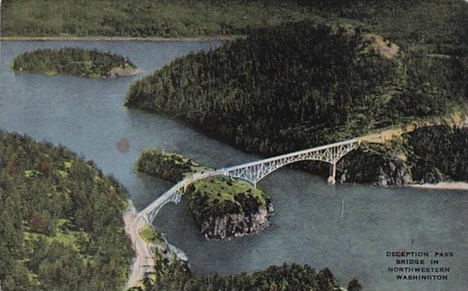 Washington Deception Pass Bridge In Northwestern Washington