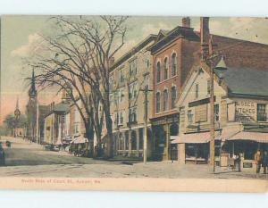 Pre-1907 STREET SCENE Auburn Maine ME A0069