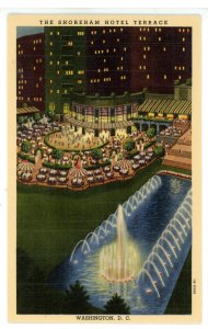 DC - Washington. The Shoreham Hotel Terrace ca 1941
