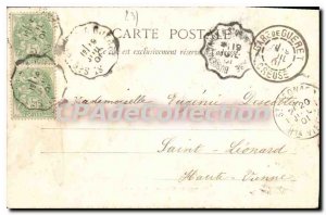 Postcard Old Montaigut Chateau