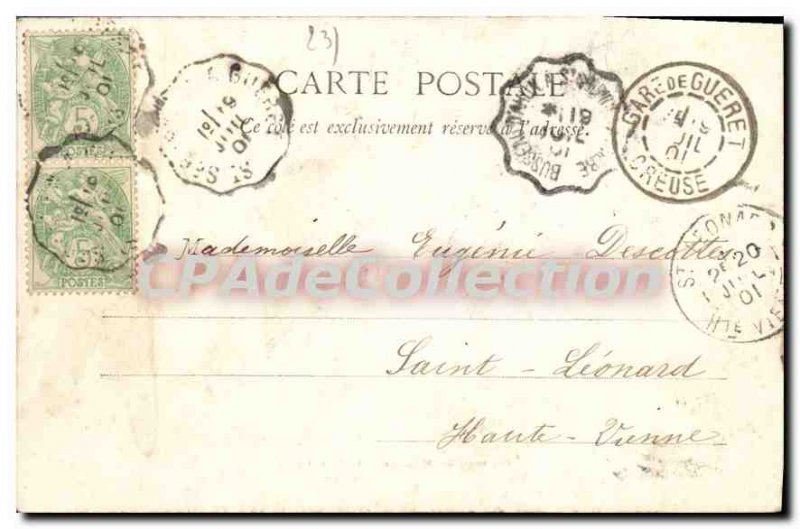 Postcard Old Montaigut Chateau