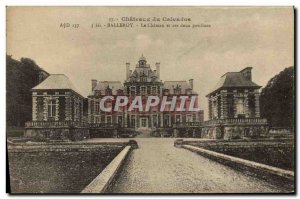 Old Postcard Chateaux Calvados Balleroy Le Chateau and two pavilions