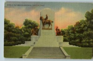 Linen Postcard-John H Patterson Memorial-Dayton,Ohio/OH